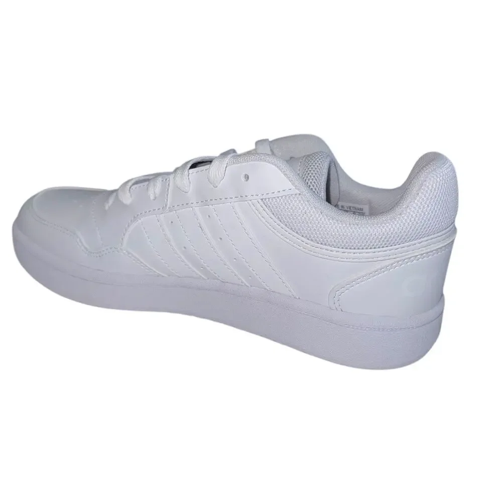 Adidas Hoops 3.0 Youth Boys White Basketball Sneaker Lace Up SZ/7